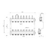 Колектор з витратомірами Thermo Alliance Standart 1" 8 виходів SD0048 Колектор з витратомірами Thermo Alliance Standart 1" 8 виходів SD0048