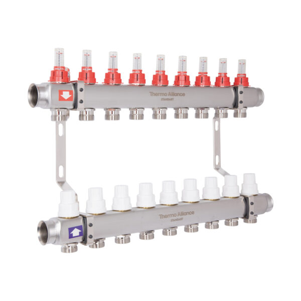 Колектор з витратомірами Thermo Alliance Standart 1" 9 виходів SD0049 Колектор з витратомірами Thermo Alliance Standart 1" 9 виходів SD0049