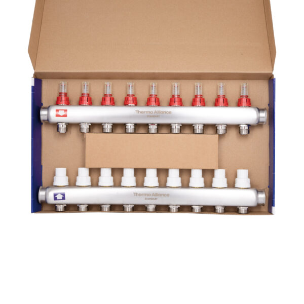 Колектор з витратомірами Thermo Alliance Standart 1" 9 виходів SD0049 Колектор з витратомірами Thermo Alliance Standart 1" 9 виходів SD0049