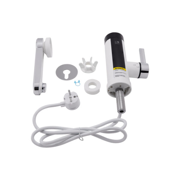 Проточный кран-водонагреватель кухонный для кухни Lidz Warm 061 LDWAR061WCR35431 White / Chrome Проточний кран-водонагрівач кухонний для кухні Lidz Warm 061 LDWAR061WCR35431 White / Chrome