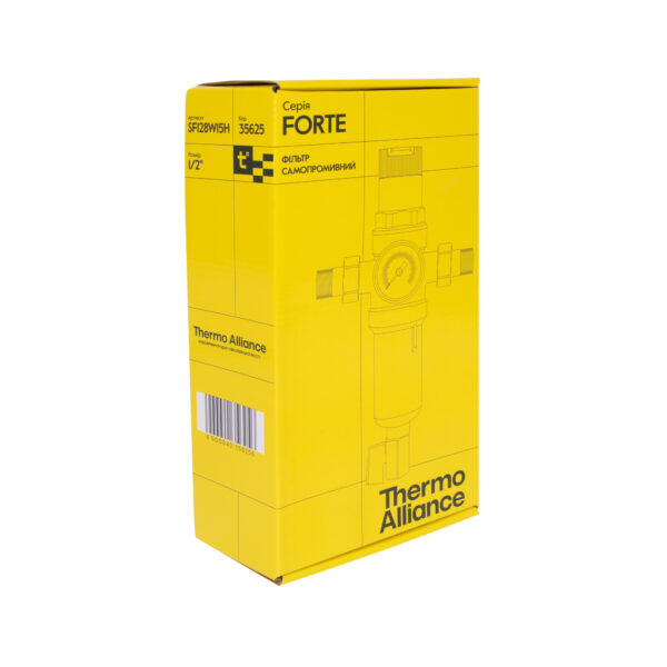 Фільтр самопромивний Thermo Alliance Forte 1/2 "з редуктором для горячої води SF128W15H Фільтр самопромивний Thermo Alliance Forte 1/2 "з редуктором для горячої води SF128W15H