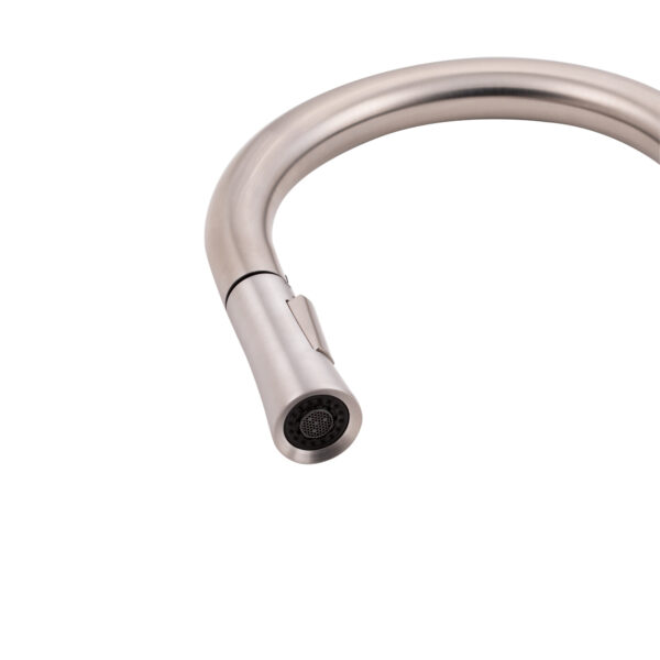 Змішувач для кухні Qtap Evicka з висувним виливом QTEVI91103UN Brushed Nickel PVD Змішувач для кухні Qtap Evicka з висувним виливом QTEVI91103UN Brushed Nickel PVD