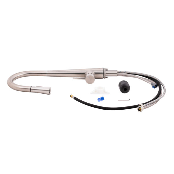 Змішувач для кухні Qtap Evicka з висувним виливом QTEVI91103UN Brushed Nickel PVD Змішувач для кухні Qtap Evicka з висувним виливом QTEVI91103UN Brushed Nickel PVD