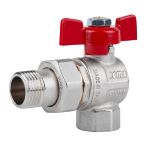 Кран кульовий Icma FAR. ROSSA 1/2" кутовий №361 Кран кульовий Icma FAR. ROSSA 1/2" кутовий №361