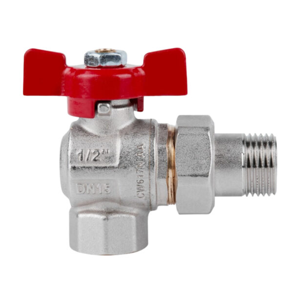 Кран кульовий Icma FAR. ROSSA 1/2" кутовий №361 Кран кульовий Icma FAR. ROSSA 1/2" кутовий №361