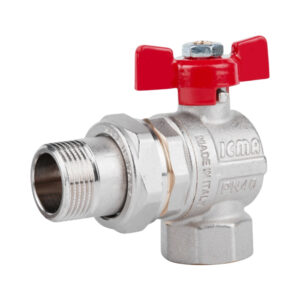 Кран кульовий Icma FAR. ROSSA 3/4" кутовий №361 Кран кульовий Icma FAR. ROSSA 3/4" кутовий №361