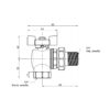 Кран кульовий Icma FAR. ROSSA 3/4" кутовий №361 Кран кульовий Icma FAR. ROSSA 3/4" кутовий №361