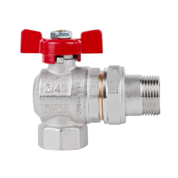 Кран кульовий Icma FAR. ROSSA 3/4" кутовий №361 Кран кульовий Icma FAR. ROSSA 3/4" кутовий №361