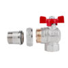 Кран кульовий Icma FAR. ROSSA 3/4" кутовий №361 Кран кульовий Icma FAR. ROSSA 3/4" кутовий №361