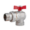 Кран кульовий Icma FAR. ROSSA 1" кутовий №361 Кран кульовий Icma FAR. ROSSA 1" кутовий №361