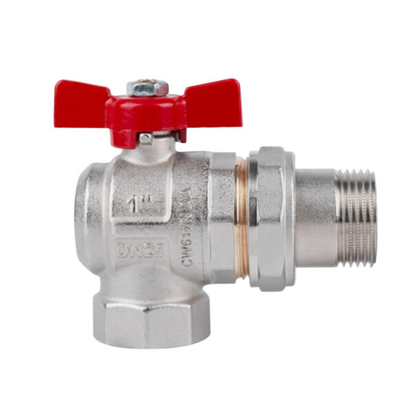 Кран кульовий Icma FAR. ROSSA 1" кутовий №361 Кран кульовий Icma FAR. ROSSA 1" кутовий №361