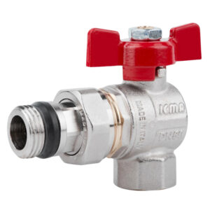 Кран кульовий Icma FAR. ROSSA 1/2" кутовий №362 Кран кульовий Icma FAR. ROSSA 1/2" кутовий №362