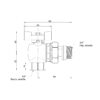 Кран кульовий Icma FAR. ROSSA 3/4" кутовий №362 Кран кульовий Icma FAR. ROSSA 3/4" кутовий №362