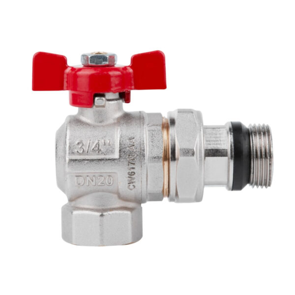 Кран кульовий Icma FAR. ROSSA 3/4" кутовий №362 Кран кульовий Icma FAR. ROSSA 3/4" кутовий №362