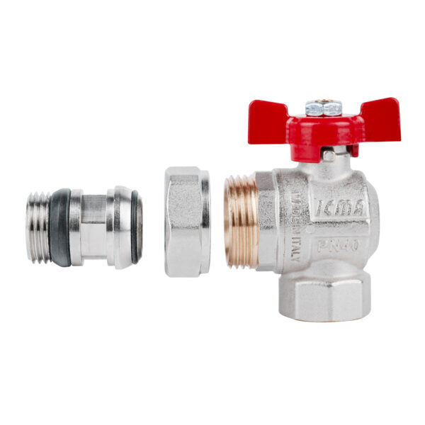 Кран кульовий Icma FAR. ROSSA 3/4" кутовий №362 Кран кульовий Icma FAR. ROSSA 3/4" кутовий №362