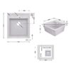 Кухонная мойка Lidz 460х515/200 GRA-09 (LIDZGRA09460515200) Кухонна мийка Lidz 460х515/200 GRA-09 (LIDZGRA09460515200)