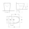 Біде підлогове Qtap Scorpio 565x355x410 White QT14441380W Біде підлогове Qtap Scorpio 565x355x410 White QT14441380W