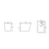 Біде підлогове Qtap Tern 550x360x410 White QT1744003CW Біде підлогове Qtap Tern 550x360x410 White QT1744003CW