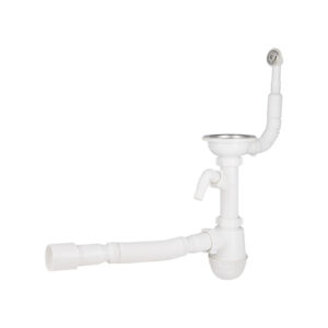 Сифон для кухонной мойки Lidz (WHI) 60 08 E001 01 ECO с круглым переливом (выход 50 мм) Сифон для кухонної мийки Lidz (WHI) 60 08 E001 01 ECO з круглим переливом (вихід 50 мм)