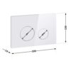 Панель смыва для унитаза Qtap Nest QT0111M11110W Панель змиву для унітаза Qtap Nest QT0111M11110W