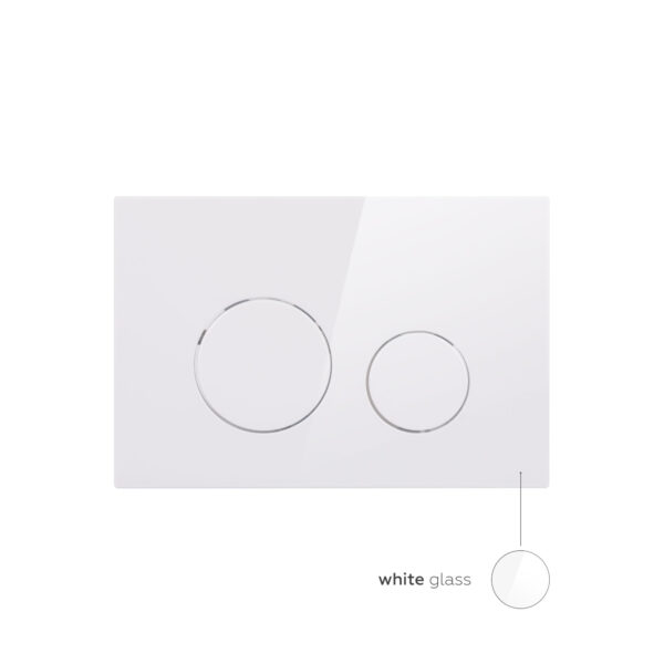 Панель смыва для унитаза Qtap Nest QT0111M11110W Панель змиву для унітаза Qtap Nest QT0111M11110W