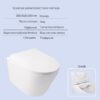 Готовое решение Qtap для ванной комнаты: подвесной унитаз Swan Rimless 520х360х320 + комплект инсталляции Nest 4 в 1 (круглая клавиша Готове рішення Qtap для ванної кімнати: підвісний унітаз Swan Rimless 520х360х320 + комплект інсталяції Nest 4 в 1 (кругла клавіша