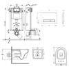 Готовое решение Qtap для ванной комнаты: подвесной унитаз Jay Rimless 520х360х320 + комплект инсталляции Nest 4 в 1 (линейная клавиша Готове рішення Qtap для ванної кімнати: підвісний унітаз Jay Rimless 520х360х320 + комплект інсталяції Nest 4 в 1 (лінійна клавіша