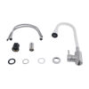 Змішувач для кухні Lidz Aria 015F31 з гнучким виливом (k35) LDARI015F31WNK36981 White / Nickel Змішувач для кухні Lidz Aria 015F31 з гнучким виливом (k35) LDARI015F31WNK36981 White / Nickel