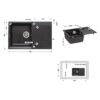 Кухонна мийка Lidz 790x495/230 GRF-13 (LIDZGRF13790495230)