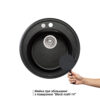 Кухонная мойка Lidz D510/200 BLM-14 (LIDZBLM14D510200) Кухонна мийка Lidz D510/200 BLM-14 (LIDZBLM14D510200)