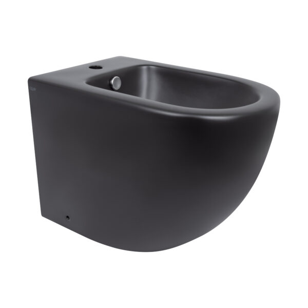Биде напольное Qtap Robin 565x360x405 Matt black QT13442141CMB Біде підлогове Qtap Robin 565x360x405 Matt black QT13442141CMB
