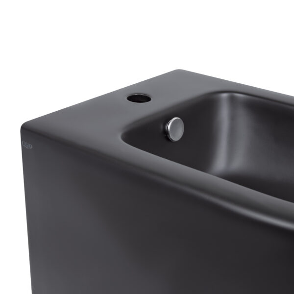 Биде напольное Qtap Robin 565x360x405 Matt black QT13442141CMB Біде підлогове Qtap Robin 565x360x405 Matt black QT13442141CMB