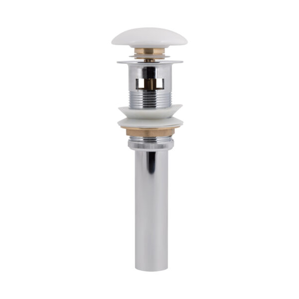 Донний клапан для раковини Qtap PU02O 225х70х70 White з переливом Донний клапан для раковини Qtap PU02O 225х70х70 White з переливом