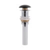 Донний клапан для раковини Qtap PU03 225х70х70 Matt black Донний клапан для раковини Qtap PU03 225х70х70 Matt black