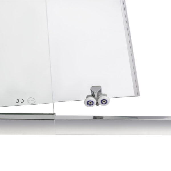 Душевая дверь в нишу Qtap Taurus CRM201-11.C6 110-120x200 см, стекло Clear 6 мм, покрытие CalcLess Душові двері в нішу Qtap Taurus CRM201-11.C6 110-120x200 см, скло Clear 6 мм, покриття CalcLess