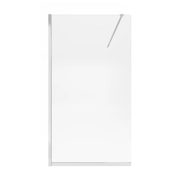 Душевая перегородка Qtap Walk-In Standard CRM2011.C8 110х200 см, стекло Clear 8 мм, покрытие CalcLess Душова перегородка Qtap Walk-In Standard CRM2011.C8 110х200 см, скло Clear 8 мм, покриття CalcLess