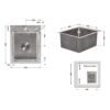 Мийка для кухні інтегрована Lidz Handmade H4050 (LDH4050BRU39258) Brushed Steel 3,0/1,0 мм Мийка для кухні інтегрована Lidz Handmade H4050 (LDH4050BRU39258) Brushed Steel 3,0/1,0 мм