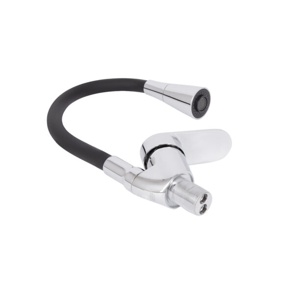 Смеситель для кухни Lidz Tani 008F3 с гибким изливом (k40) LDTAN008F3BCR39484 Chrome/Black Змішувач для кухні Lidz Tani 008F3 з гнучким виливом (k40) LDTAN008F3BCR39484 Chrome/Black