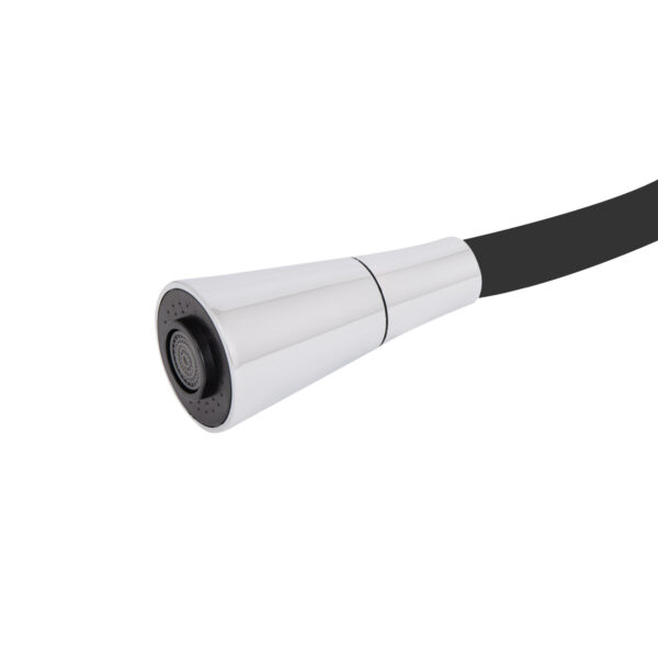 Смеситель для кухни Lidz Tani 008F3 с гибким изливом (k40) LDTAN008F3BCR39484 Chrome/Black Змішувач для кухні Lidz Tani 008F3 з гнучким виливом (k40) LDTAN008F3BCR39484 Chrome/Black