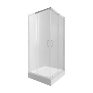 Набор Qtap душевая кабина Taurus CRM1011SC6 Clear 100х100 см + поддон Tern 301112 Набір Qtap душова кабіна Taurus CRM1011SC6 Clear 100х100 см + піддон Tern 301112