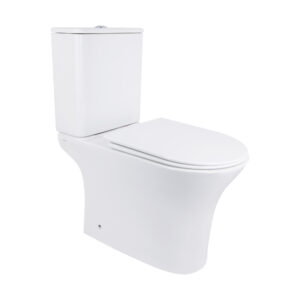 Унітаз-компакт Qtap Presto безобідковий з сідінням Soft-close QT24221217AW Унітаз-компакт Qtap Presto безобідковий з сідінням Soft-close QT24221217AW