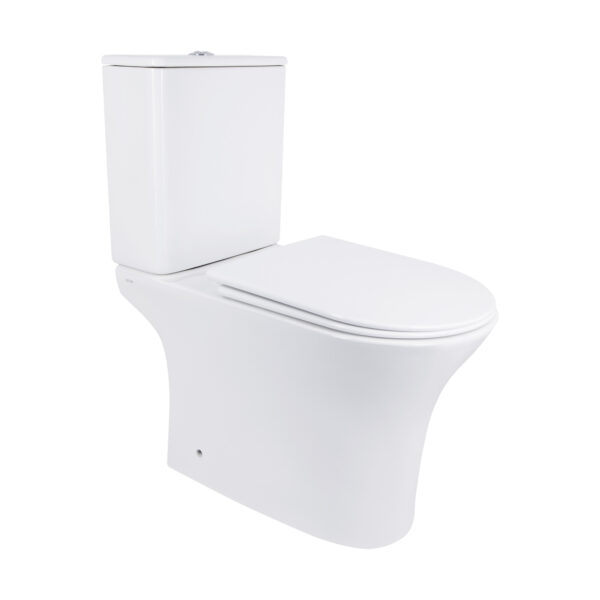 Унітаз-компакт Qtap Presto безобідковий з сідінням Soft-close QT24221217AW Унітаз-компакт Qtap Presto безобідковий з сідінням Soft-close QT24221217AW