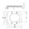 Сидіння для унітаза Qtap (Robin, Scorpio) з мікроліфтом Slim QT99U184UF450MB