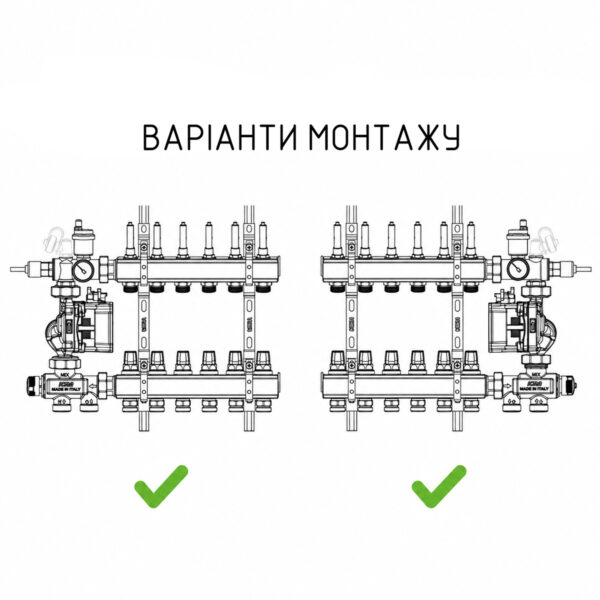 Змішувальна група Icma без насоса №M061
