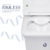 Унітаз-компакт Qtap Kalao безобідковий з сідінням Soft-close QT08221213AW Унітаз-компакт Qtap Kalao безобідковий з сідінням Soft-close QT08221213AW