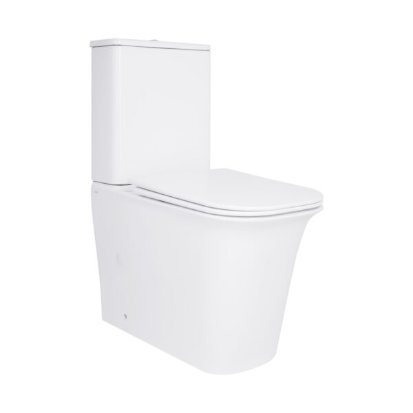 Унітаз-компакт Qtap Nando безобідковий з сидінням Soft-close QT12221222AW Унітаз-компакт Qtap Nando безобідковий з сидінням Soft-close QT12221222AW