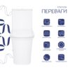 Унітаз-компакт Qtap Nando безобідковий з сидінням Soft-close QT12221222AW Унітаз-компакт Qtap Nando безобідковий з сидінням Soft-close QT12221222AW