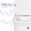 Унітаз-компакт Qtap Nando безобідковий з сидінням Soft-close QT12221222AW Унітаз-компакт Qtap Nando безобідковий з сидінням Soft-close QT12221222AW