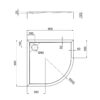Душевой поддон Qtap Robin 309912C 90x90x12 см + сифон Душовий піддон Qtap Robin 309912C 90x90x12 см + сифон
