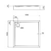 Душевой поддон Qtap Tern 301112 100x100x12 см + сифон Душовий піддон Qtap Tern 301112 100x100x12 см + сифон